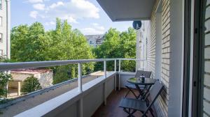 En balkon eller terrasse på Premium stan Beograd