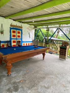 Biliár nebo kulečník v ubytování Finca hotel tierra grata