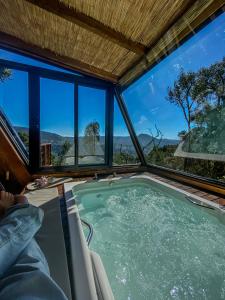 Πισίνα στο ή κοντά στο Chalé de luxo nas montanhas - Urubici