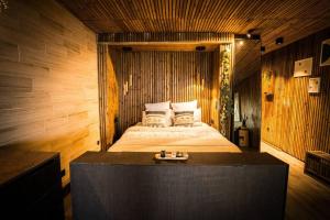 Voodi või voodid majutusasutuse Palm View Condo toas
