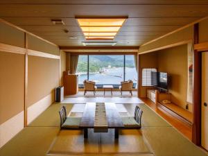 Posezení v ubytování Hagi Kanko Hotel