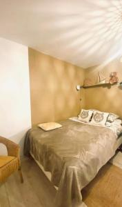 Ліжко або ліжка в номері Cosy Appartement 4 pers à 200 m Plage et commerce La cabane64