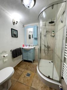 Kylpyhuone majoituspaikassa Le Chateau