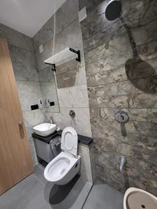 Koupelna v ubytování Hotel Shivam madhavpur