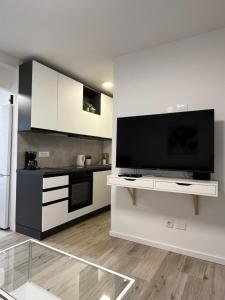 TV a/nebo společenská místnost v ubytování Apartment Bivio