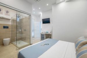 Koupelna v ubytování Hotel Soffio D'Estate