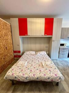 Postel nebo postele na pokoji v ubytování Loft in Fiera