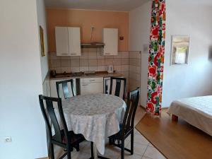 Kuchyň nebo kuchyňský kout v ubytování Apartamenty Jakob