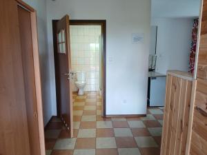 Kuchyň nebo kuchyňský kout v ubytování Apartamenty Jakob