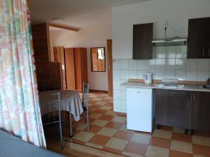 Kuchyň nebo kuchyňský kout v ubytování Apartamenty Jakob