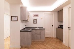 a kitchen with a sink and a counter top at Buenos Aires 58 in Milan