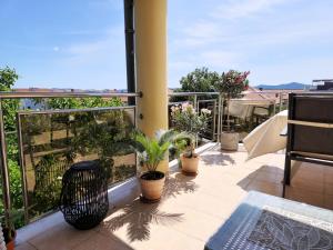 Balkón alebo terasa v ubytovaní Avalena Penthouse