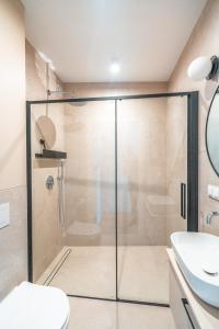 Koupelna v ubytování Apartamenty przy Wiśle