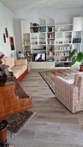 Knihovna v bed and breakfast