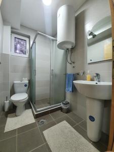 Koupelna v ubytování Apartmani Milutinovic + 28 fotografií