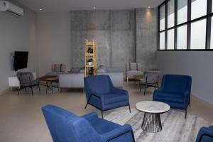 Χώρος καθιστικού στο Beautiful apartment, BBQ, A.C, 5 min Arena, Gym