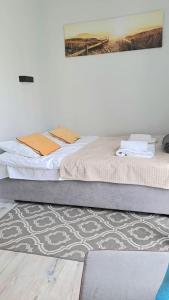 Ένα ή περισσότερα κρεβάτια σε δωμάτιο στο Aurora Apartament Gardenia