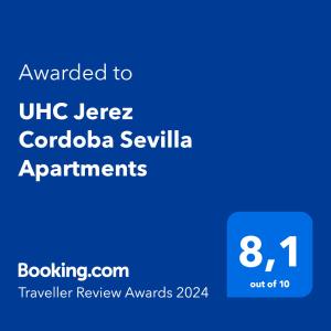 Certifikát, ocenenie alebo iný dokument vystavený v ubytovaní UHC Jerez Cordoba Sevilla Apartments