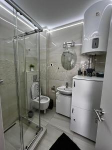 Koupelna v ubytování Stella Apartman Čačak