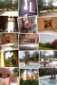un collage d'images de maisons et de jardins dans l'établissement LES JARDINS DE MARRAKECH, à Marrakech
