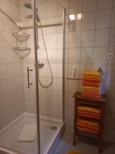 Koupelna v ubytování Steurer Hof