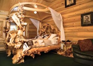 Ein Sitzbereich in der Unterkunft Hibernation Station