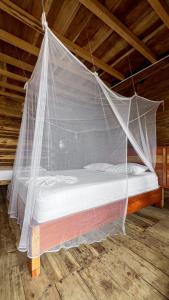 Postel nebo postele na pokoji v ubytování Hostal MOCAMBO BEACH