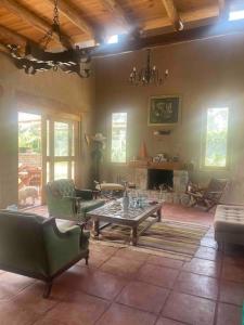 Posezení v ubytování Casa de Campo Guayabo Chincha