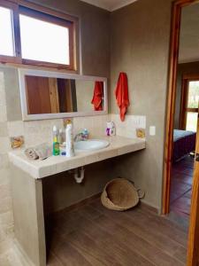 Koupelna v ubytování Casa de Campo Guayabo Chincha