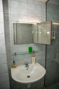 Koupelna v ubytování Hotel Pernoca
