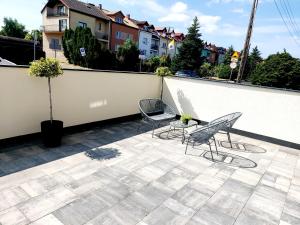 Balkón nebo terasa v ubytování Pokoje Lejla