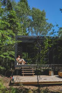 Zahrada ubytování WoodHouse Denmark