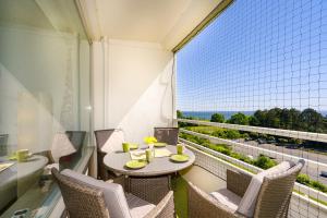 Balkón nebo terasa v ubytování D5-667 Meerblick, strandnah