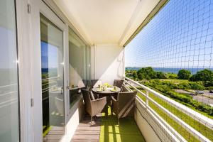 Balkón nebo terasa v ubytování D5-667 Meerblick, strandnah