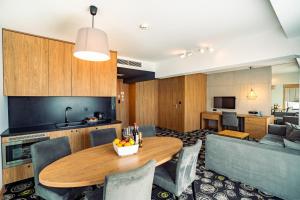 Kuchyň nebo kuchyňský kout v ubytování Mielenko & Spa ex Baltin Hotel