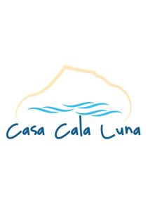 a logo for a company with a wave at casa Calaluna in Cala Gonone