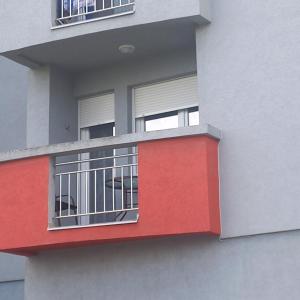 Balkón nebo terasa v ubytování Apartman MG