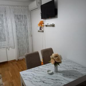 TV a/nebo společenská místnost v ubytování Apartman MG