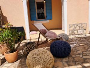 Patio nebo venkovní prostory v ubytování Villa Cesarica Novalja