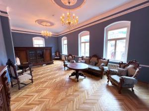 Posezení v ubytování Schloss in der sächsischen Schweiz - Luxus Apartments