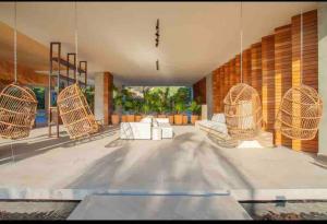 เตียงในห้องที่ Oasis Studio - Puerto Vallarta Downtown Malecon, with City, Ocean & Mountain Views +27 ภาพ