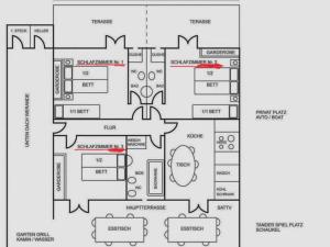 a floor plan of a building at Apartment Daisy- excellent location close to Rab in Rab +20 photos