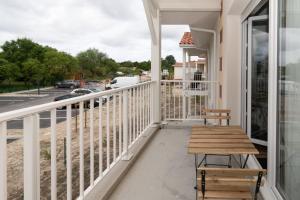 Μπαλκόνι ή βεράντα στο Appartement Mer Parking Balcon 4Pers