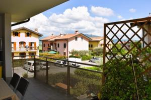 a view from the balcony of a house at Casa Aida - Holiday Rental in Costermano sul Garda