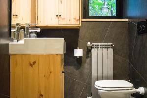 A bathroom at St. Peter Sweets