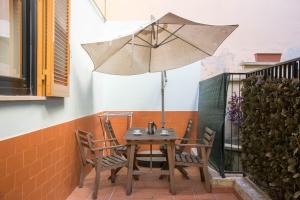 A patio or other outdoor area at St. Peter Sweets