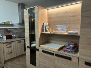 Kuchyň nebo kuchyňský kout v ubytování Apartmán Vratička Říčky v Orlických horách