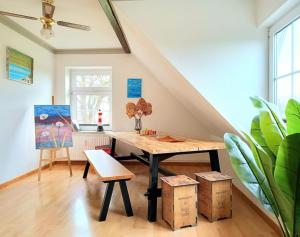 Fotografie z fotogalerie ubytování Ruhiges 4 Sterne Exzellenz-Appartement DIANA im Elb-Urstromtal - fast WLAN, good for long-terms v destinaci Bleckede