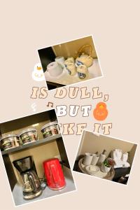 Coffee at tea making facilities sa Scorpion Hiuse Langley ROOM B