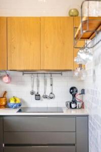 Dapur atau dapur kecil di Seabreeze Retreat with terrace - St Julians